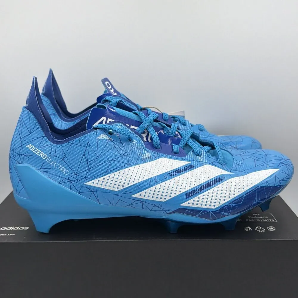 adidas adizero Electric Football Cleats Blue IE8866 Men's Size 8.5
